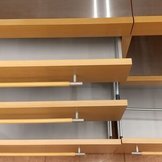 🤩お値下げしました🤩エコー ファニチャー IDC 大塚家具 取扱 レンジボード 2面 キッチンボード　食器棚 天然木