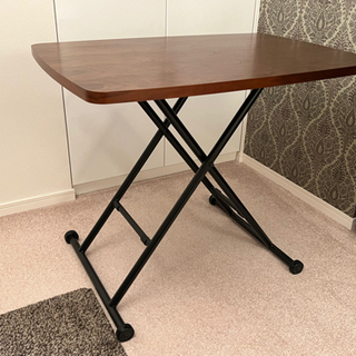 【ネット決済】リフティングテーブル 90×60cm昇降式テーブル