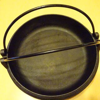 【中古品】鉄器　すき焼き鍋