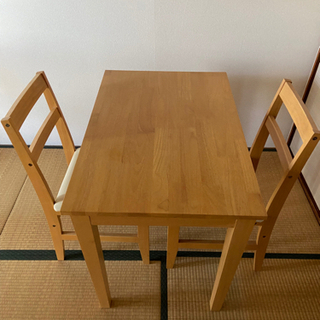 【ネット決済】ダイニングセット　テーブル、椅子