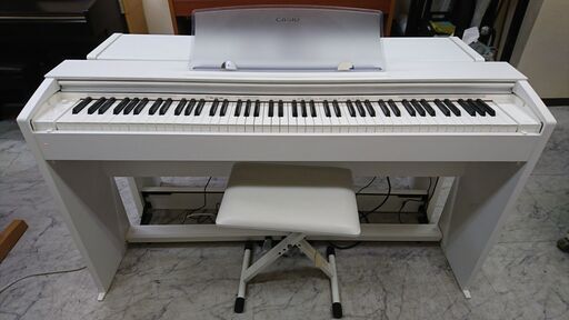 電子ピアノ CASIO カシオ privia プリヴィア PX-770WE 2018製 動作品