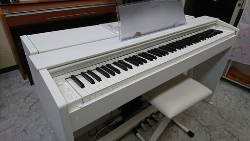 電子ピアノ CASIO カシオ privia プリヴィア PX-770WE 2018製 動作品 - 鍵盤楽器、ピアノ