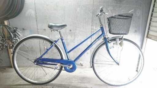 自転車中古 CADALORA カゴ付き鍵新品 タイヤ27インチ