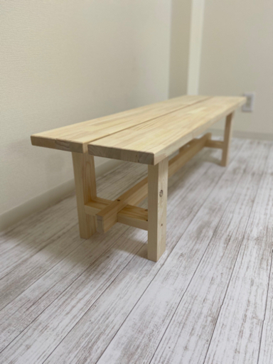 木製ベンチ　パイン　　オシャレベンチ