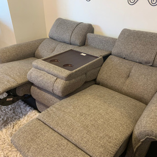 3ヵ月使用、ほぼ新品！リクライニングソファ3人がけ