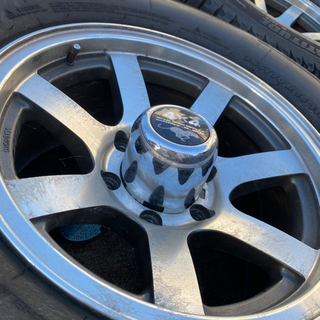 引取限定】中古265/70R16 スタッドレスタイヤ ホイール 4本セット 