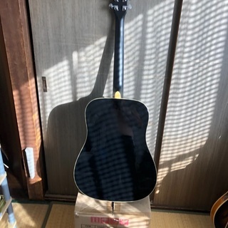 弦楽器、ギター 極美品 黒いアコギ 黒澤楽器