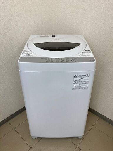 【美品】【地域限定送料無料】洗濯機 東芝 5.0kg 2018年製 ASA100303