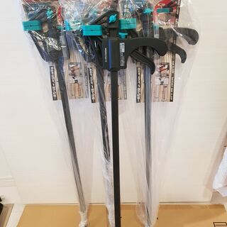 【未使用】ラチェットバークランプ V溝加工 600mm　4点セット