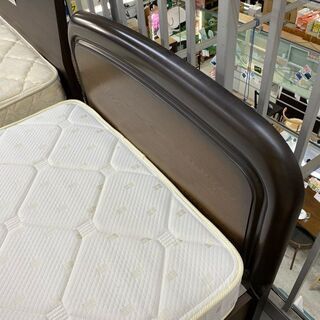 寝やすいミディアムハード!【愛品館 江戸川店】ニトリ&フランスベッド シングルベッド ベッド ID:153-017486-007 配送可 代引き配送可 − 東京都
