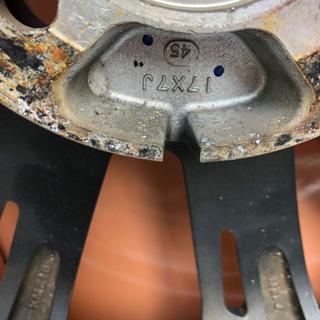 17インチ　632？　ホイール　pcd100 4穴　直接引き取り限定