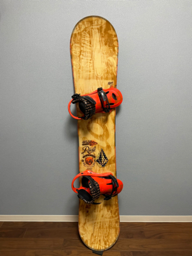 RICE28 スノーボード ビンディング付き 人気スノーボード rice28 154cm Burton-missionビンディング付 状態良好