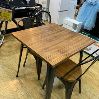 ⭐️ブルックリンStyle⭐️東谷 ダイニング3点セット 天然木 スチール 