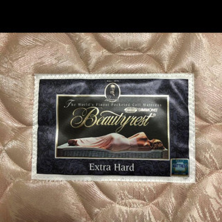 シモンズ　simmons レア　ダブルクッション クイーンベッド　マットレス2枚