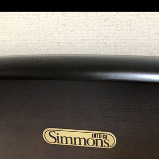 シモンズ　simmons レア　ダブルクッション クイーンベッド　マットレス2枚