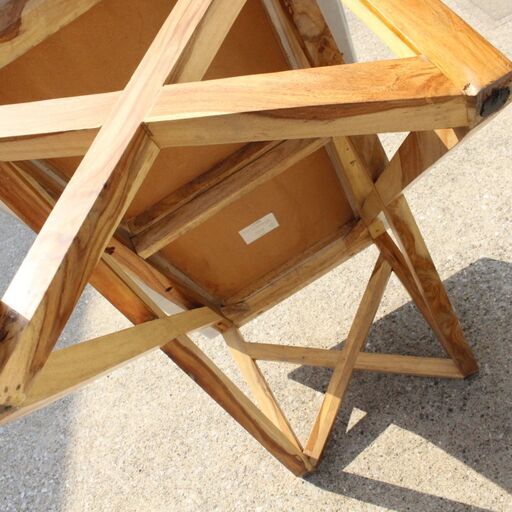 T803) WTW MARVERICKS COFFEE TABLE 幅120 アルミ シーシャムウッド