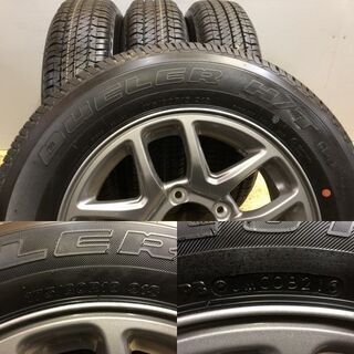 新車外し 2021年製【BS DUELER H/T 684Ⅱ 175/80R16】【SUZUKI JB64 ジムニー 純正ホイール 16インチ 5.5J5HPCD139.7+22】　(VTE403) クレジットカード QR決済可能 新車外し 2021年製【BS DUELER H/T 684Ⅱ 175/80R16】【SUZUKI JB64