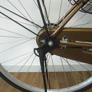 ママチャリ　ゴールド　 26インチ　自転車（ほぼ新車）Lapeure　管理NO.20211004-5