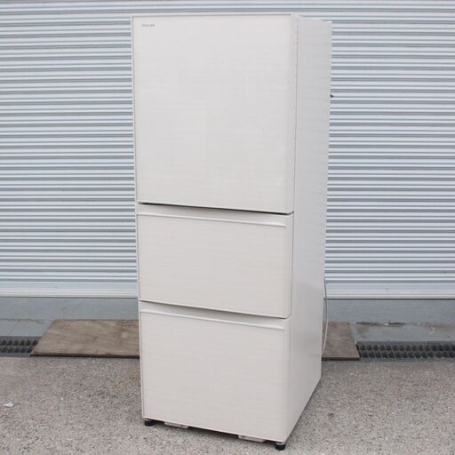 T827) ★美品★ 東芝 3ドア 330L 2018年製 幅60 左開き VEGETA GR-M33SXVL TOSHIBA ベジータ ノンフロン冷凍冷蔵庫 冷蔵庫 家電 キッチン