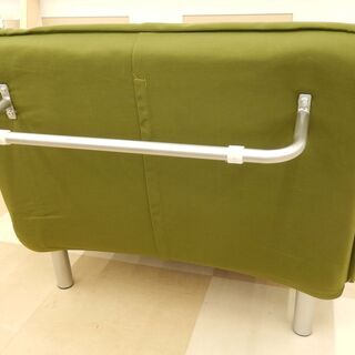 折り畳みソファベッド  リクライニング コンパクト グリーン系 中古品 札幌市清田区 折り畳みソファベッド リクライニング コンパクト グリーン系