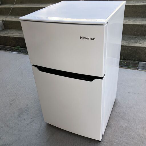 Hisense 冷蔵庫 2020年 HR-B95A 白 コンパクト 便利 一人暮らし 単身 セカンド冷蔵庫