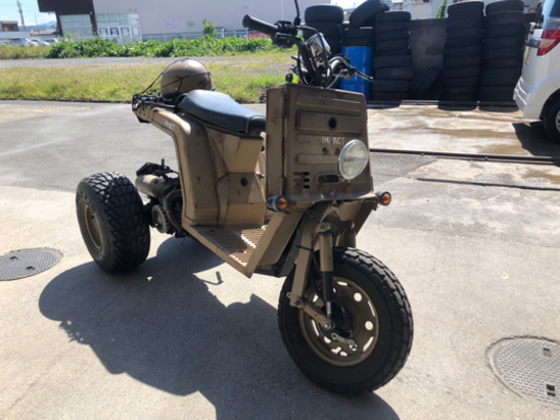 ジャイロX ミニカー登録　サンドベージュ艶消サビ塗装 ジャイロX ミニカー登録 サンドベージュ艶消サビ塗装 ジャイロX