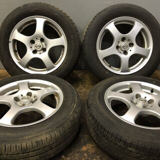 【TOYO NANOENERGY 3 plus 185/65R15】夏タイヤ【日産 純正ホイール 15インチ 6J4HPCD100+40】バリ溝 ウイングロード ティーダ等　(MTD152) クレジットカード QRコード決済可能