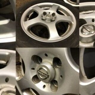 【TOYO NANOENERGY 3 plus 185/65R15】夏タイヤ【日産 純正ホイール 15インチ 6J4HPCD100+40】バリ溝 ウイングロード ティーダ等　(MTD152) クレジットカード QRコード決済可能