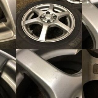 【YOKOHAMA ECOS ES31 175/65R14】夏タイヤ【LAYCEA02 14インチ 5.5J4HPCD100+45】2017～19年製 キューブ デミオ等　(MTA173)クレジットカード QRコード決済可能