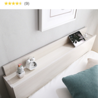 値下げしました。ニトリセミダブルベッド　マットレス付き