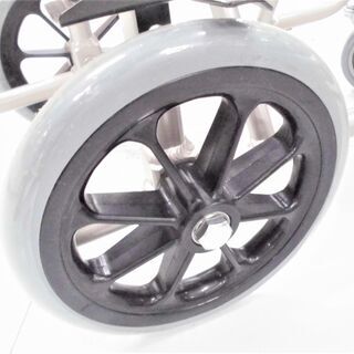 美品 車椅子 カワムラサイクル KA3 車いす 折り畳み式 簡易 介護用品 えんじ 苫小牧西店