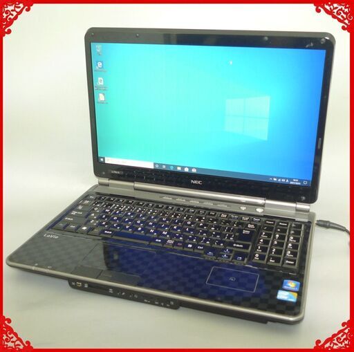 新品高速SSD ブラック 黒 ノートパソコン 中古良品 16型ワイド NEC PC-LL750AS3EB Core i5 4GB Blu-ray 無線 Wi-Fi Windows10 Office