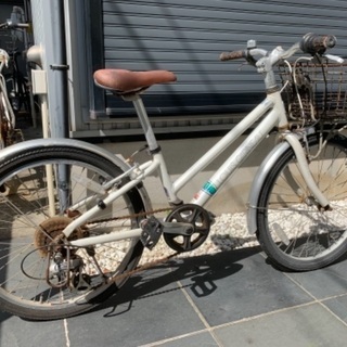【藤沢市】無料でお譲りします　子供　自転車　ルイガノ　白　22インチ