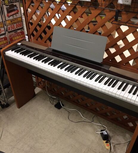 J646 [値下げ]1ヶ月保証付 CASIO カシオ　Privia プリヴィア PX-100 電子ピアノ デジタルピアノ　 動作確認・クリーニング済
