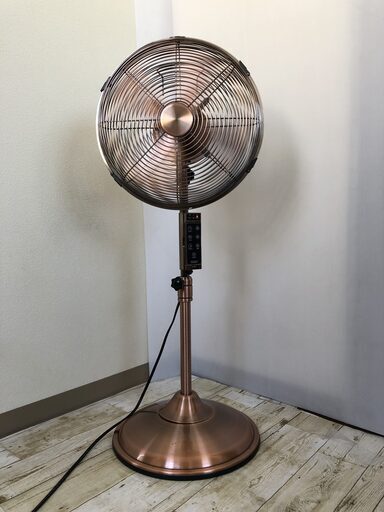 おしゃれな　メタル　リビングファン　PRISMATE 扇風機 12インチ リモコン
