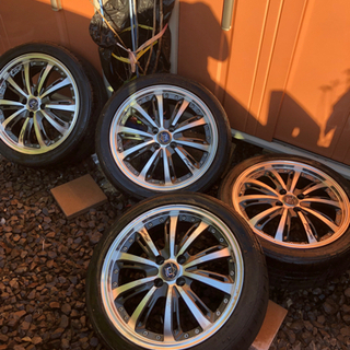 17インチ　632？　ホイール　pcd100 4穴　直接引き取り限定