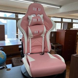 ゲーミング座椅子 RAKU ピンク アーム欠品 入荷しました