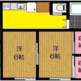 【　ペット飼育・ルームシェア相談可能　】広々2K、大きな窓＋出窓つき、南向きの日当たりのよいお部屋です♡ - 千葉市