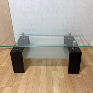 【ネット決済】ガラステーブル　机