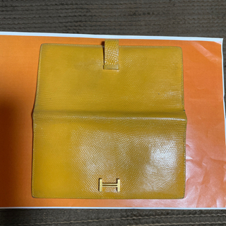 断捨離中　お値下げしました。HERME'S べアンスフレ　高級リザ-ト　レモンイエロー 断捨離中 お値下げしました。HERME'S べアンスフレ 高級リザ-ト レモン