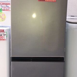 ☆中古 激安！！￥14,300！！AQUA　アクア　126㍑2ドア冷蔵庫　2019年製　家電　AQR-J13H(S)型　幅48cmｘ奥行56cmｘ高さ116cm　【BBJ014】