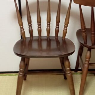 【ネット決済】木製の椅子(4脚セット）です