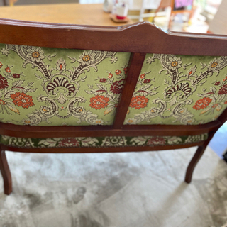 値下げしました！アンティーク猫脚　　ソファ　ベンチ