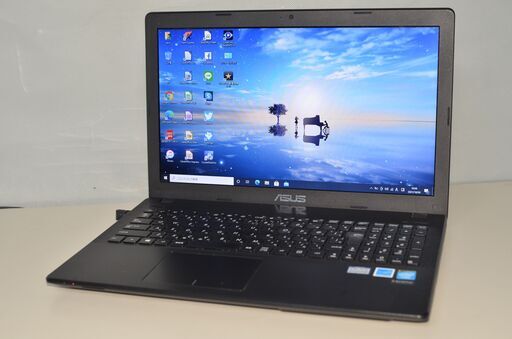 中古ノートパソコン Windows10+office 大容量HDD750GB ASUS X551M Celeron/メモリ4GB/15.6インチ/DVDマルチ/無線内蔵/カメラ/便利なソフト