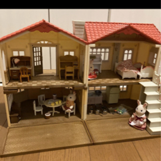 小物　シルバニアファミリー　赤い屋根の大きなお家 家具 家