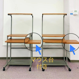 【ネット決済】パソコンラック　マウス台付き　幅60 X 奥行38...