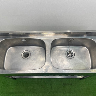 業務用 ステンレス 2槽シンク流し台 店舗 飲食店
