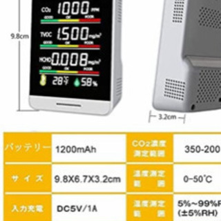 【ネット決済】二酸化炭素濃度測定器