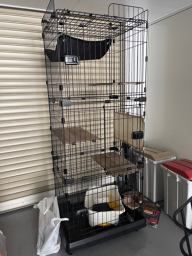 猫ケージ3段