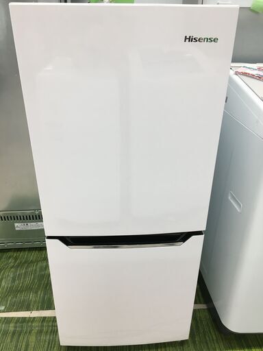 にてご ハイセンス冷凍冷蔵庫HR-D1302パールホワイト130L自動霜取り 
